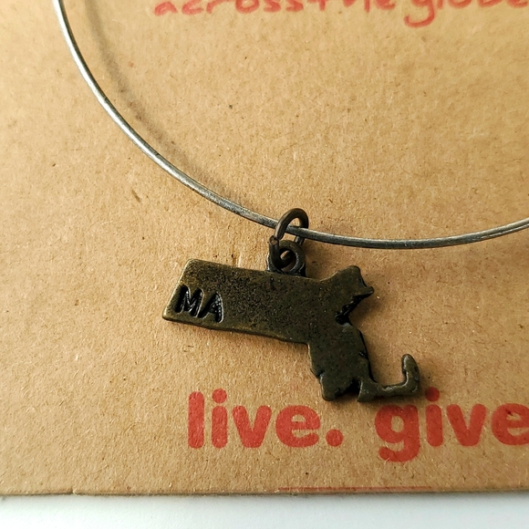 Boutique Swap Bops Stackable Bangle Bracelet Massachusetts Charms Sold Separate - Picture 2 of 5